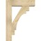 Ekena Millwork Merced Block Rough Sawn Bracket w/ Offset Brace, Douglas Fir, 6"W x 20"D x 28"H BKT0604X20X28MRC05RDF - alternate 4
